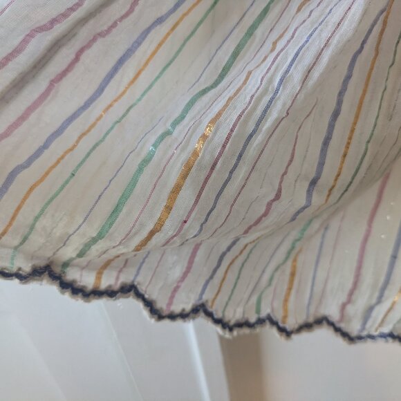 Anthropologie Floreat White Multi-Color Embroidered Halter Top - Picture 13 of 13